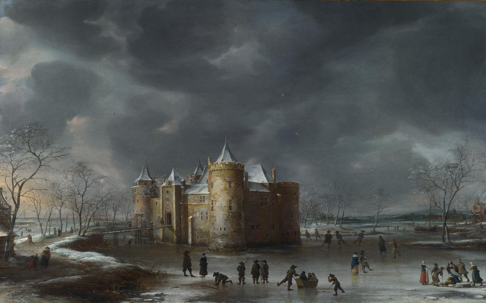 The Castle of Muiden in Winter