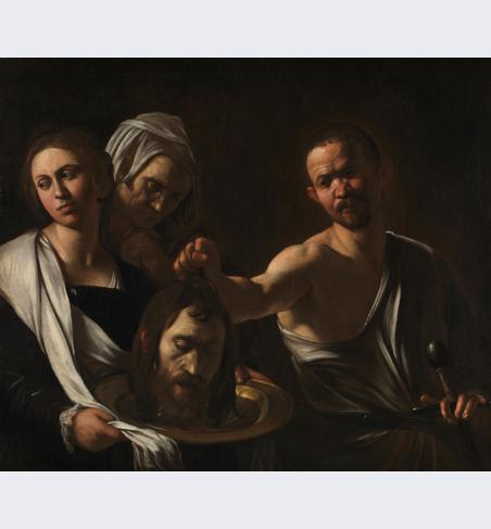 Michelangelo Merisi da Caravaggio, 'Salome receives the Head of John the Baptist', about 1609-10