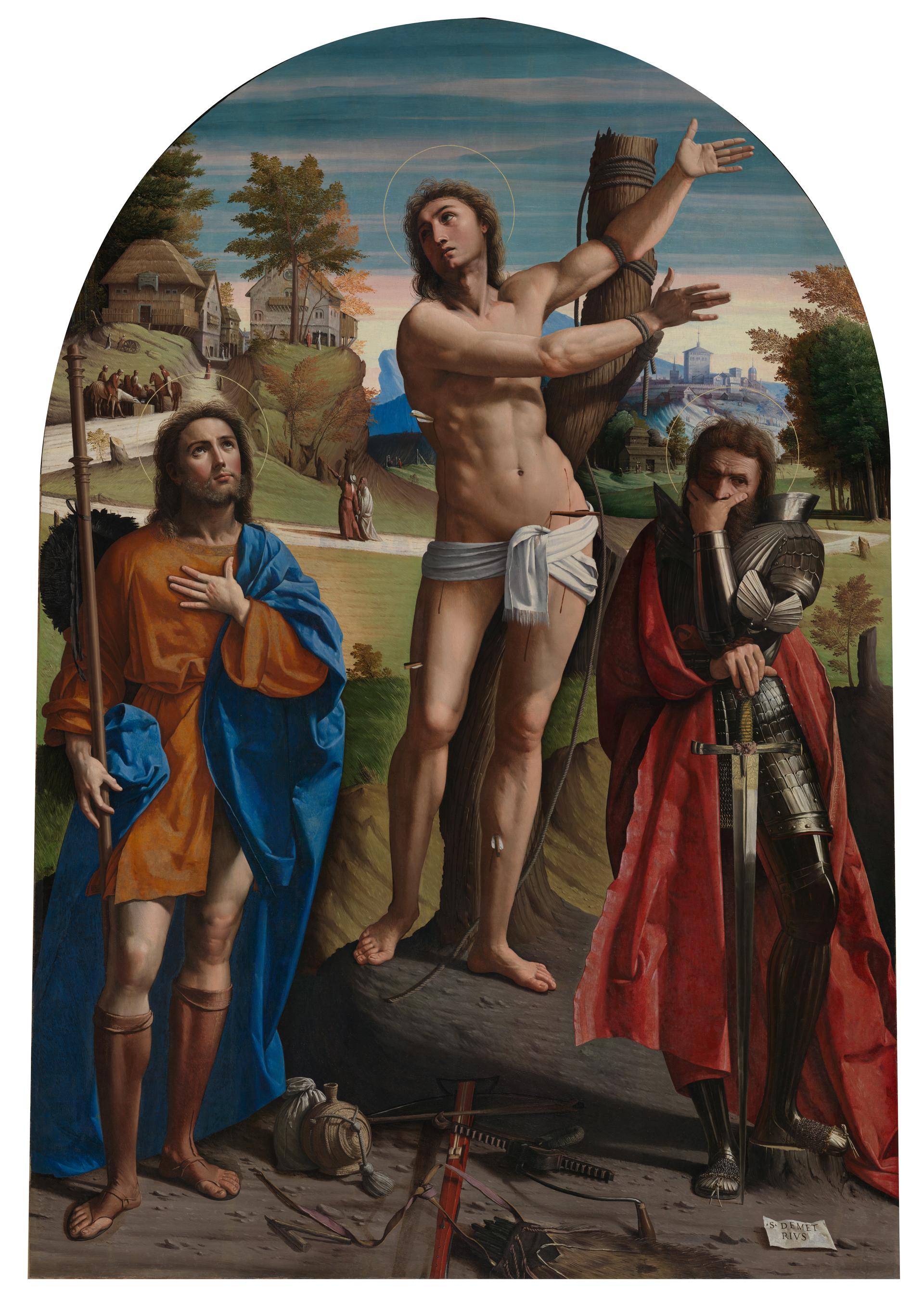 Saint Sebastian with Saint Roch and Saint Demetrius
