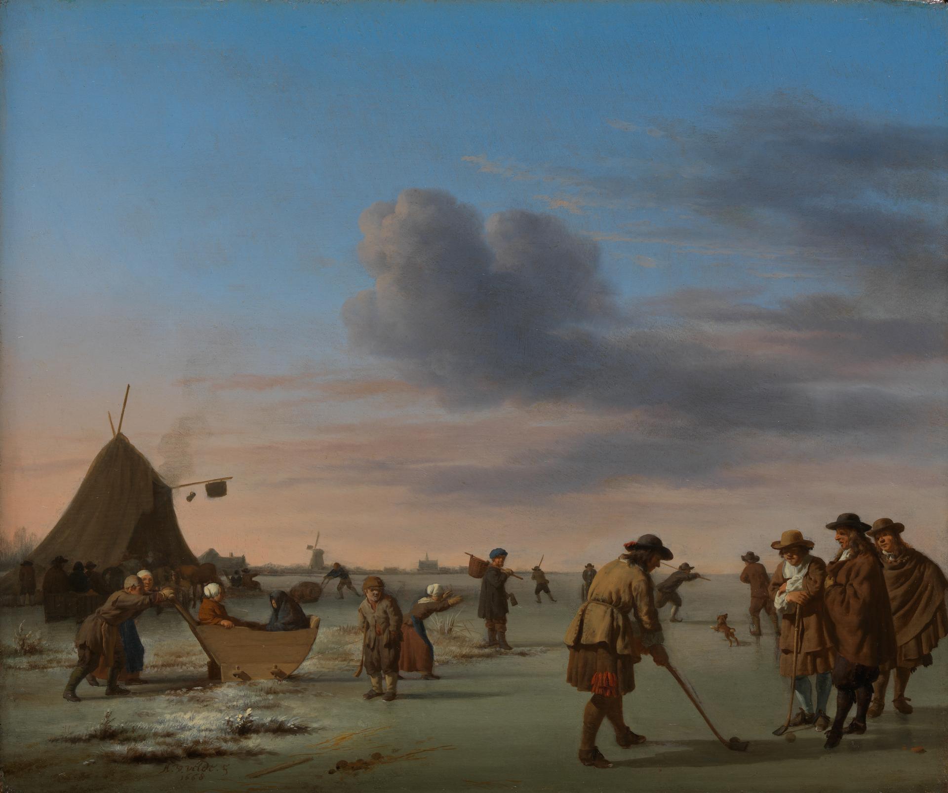 Golfers on the Ice near Haarlem