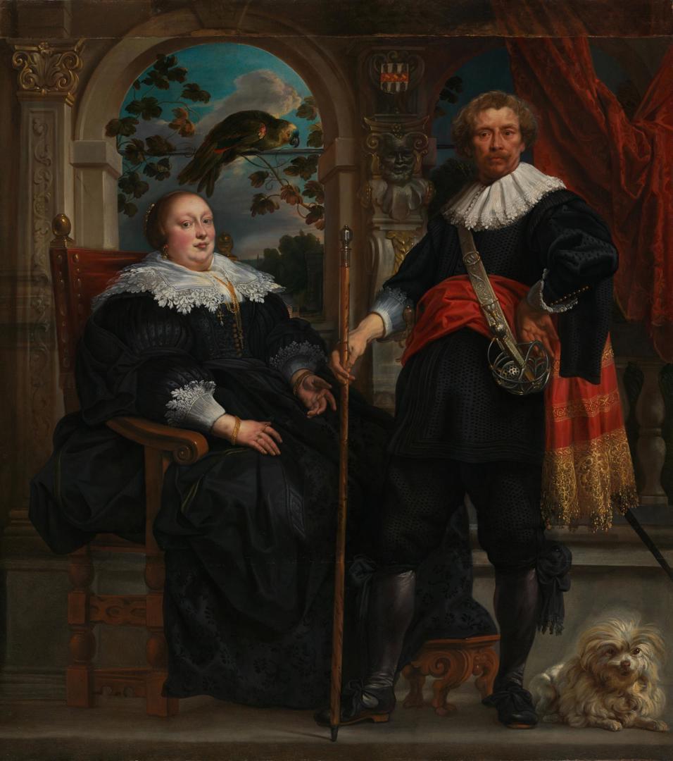 Portrait of Cornelis van Diest (?) and his Wife by Jacob Jordaens