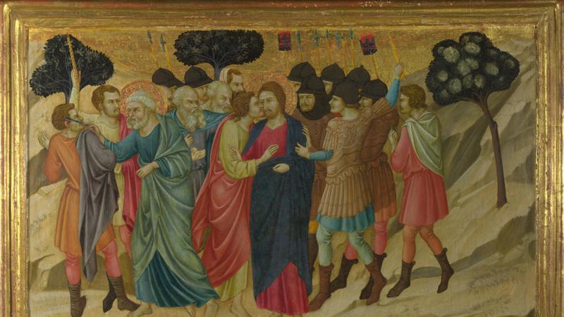 Ugolino di Nerio, 'The Betrayal of Christ', possibly 1325-8
