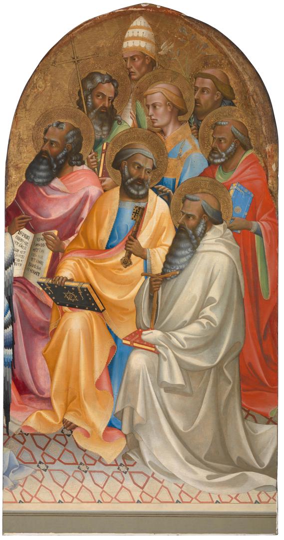 Adoring Saints: Right Main Tier Panel by Lorenzo Monaco