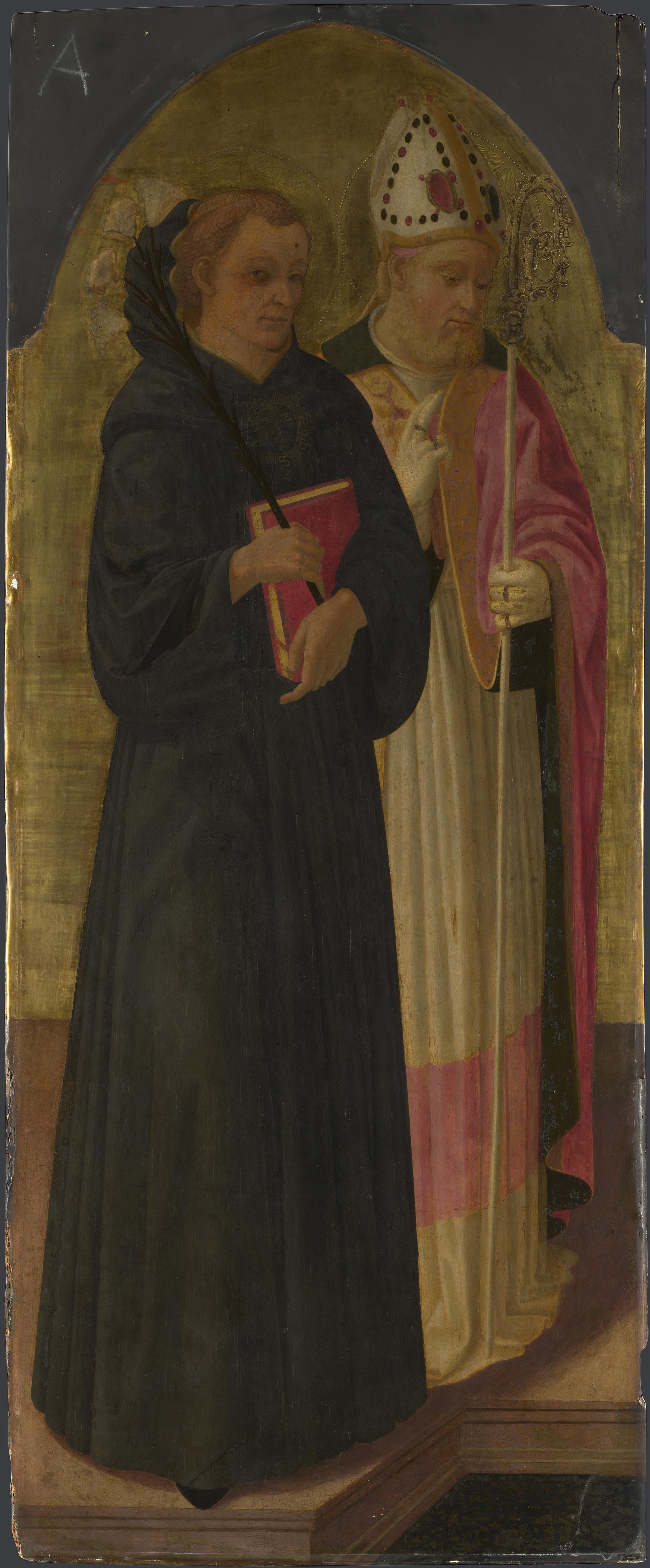 A Bishop Saint and Saint Nicholas of Tolentino
