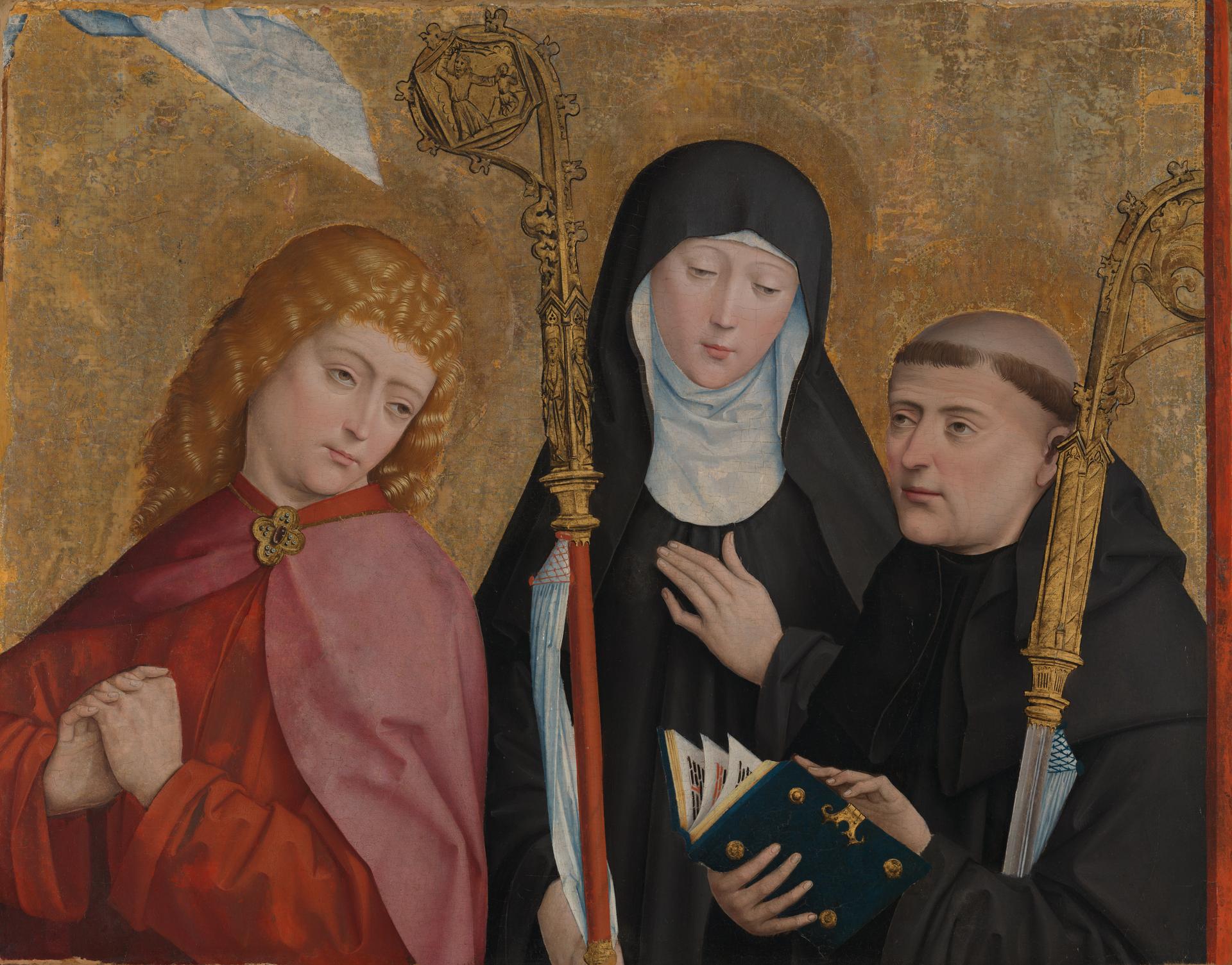 Saints John the Evangelist, Scholastica and Benedict