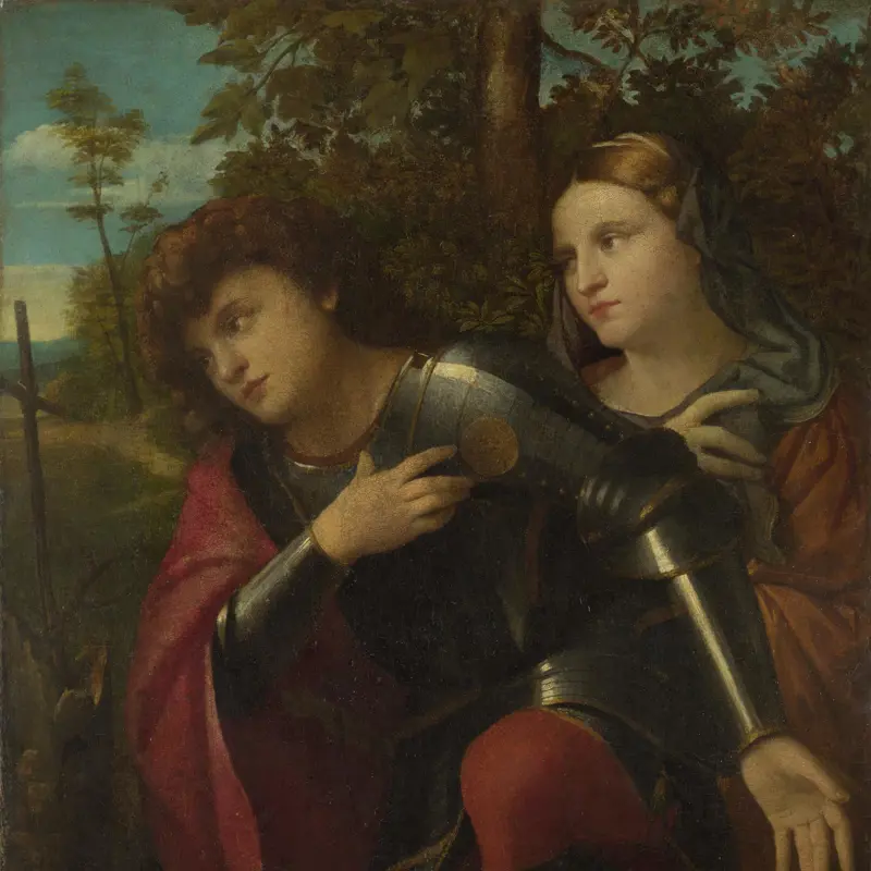 Saint George and a Female Saint