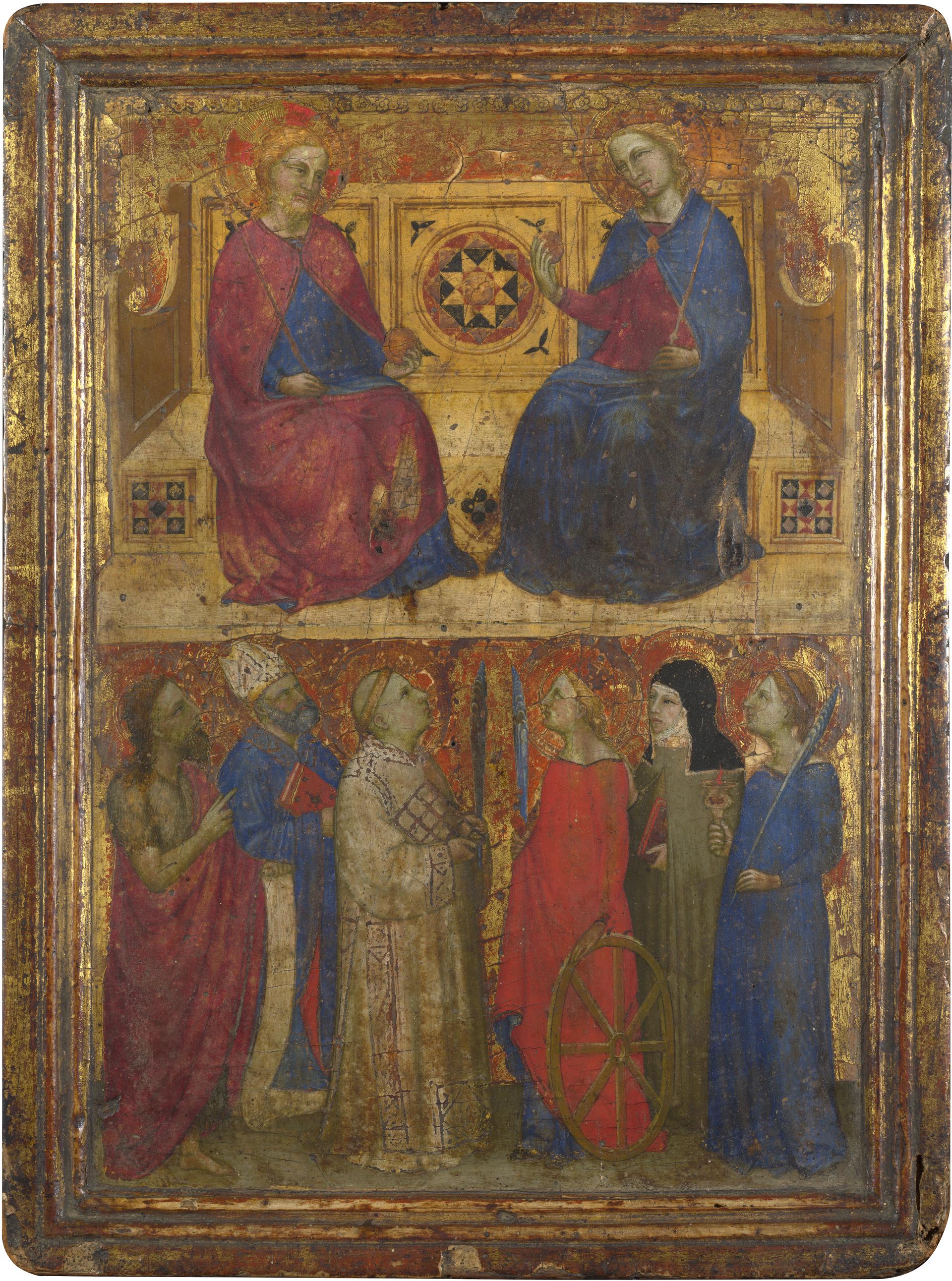 Christ and the Virgin Enthroned with Six Saints