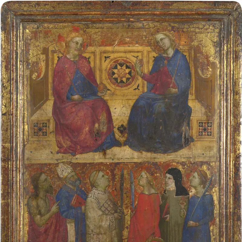 Christ and the Virgin Enthroned with Six Saints