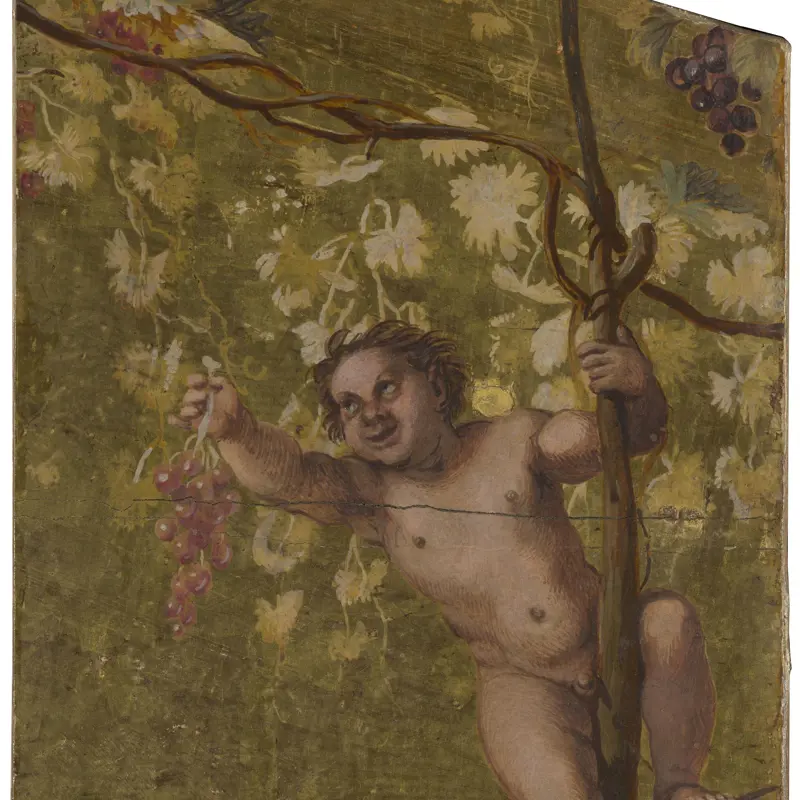 Young Satyr gathering Grapes