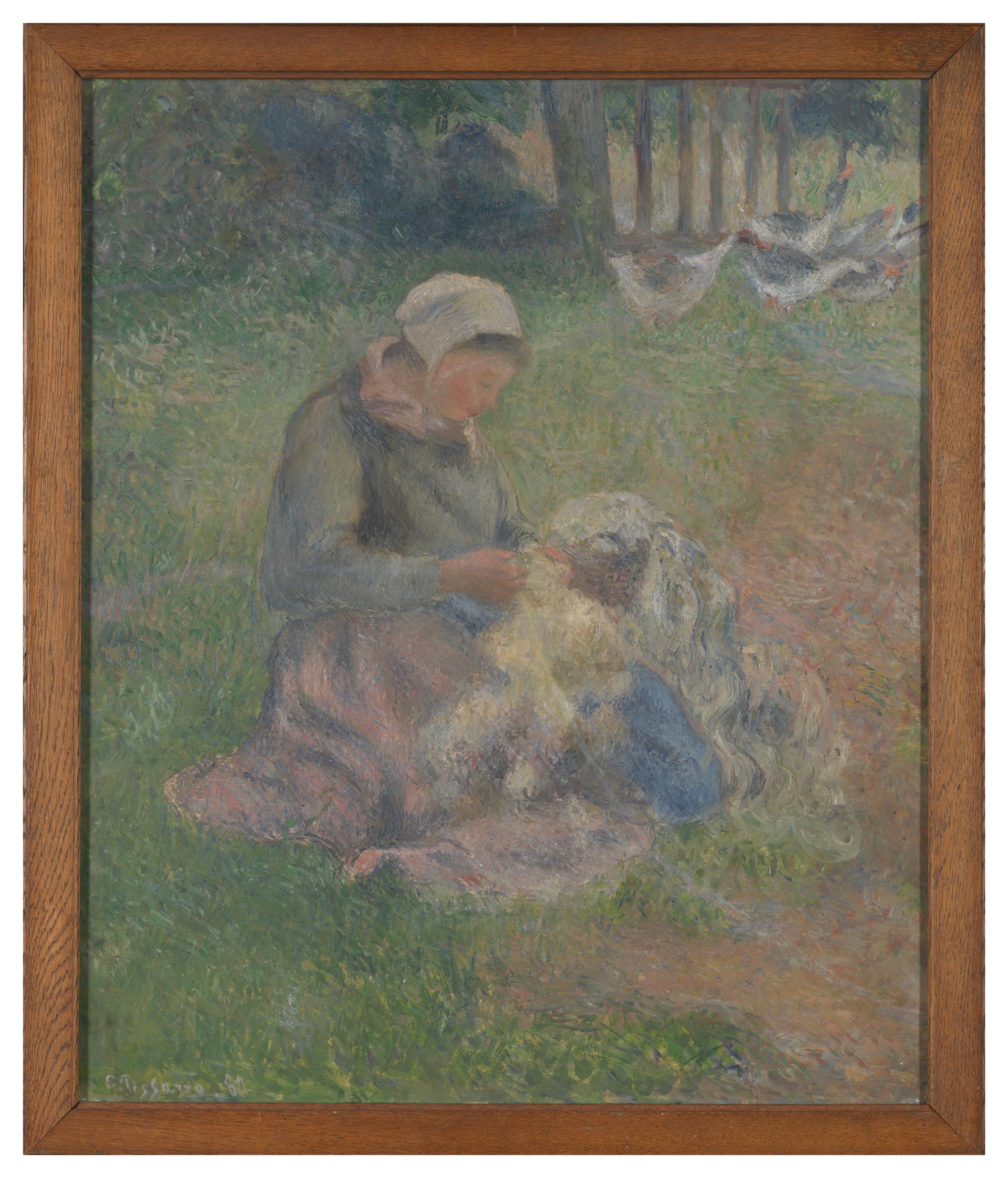 絵画 Camille Pissarro File:Camille pissarro, ritratto di félix pissarro, 1881.jpg