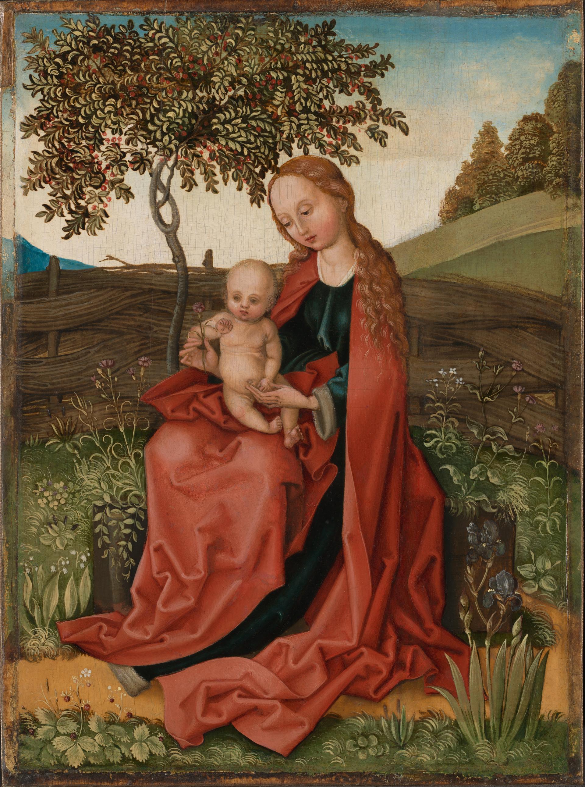 The Virgin and Child in a Garden