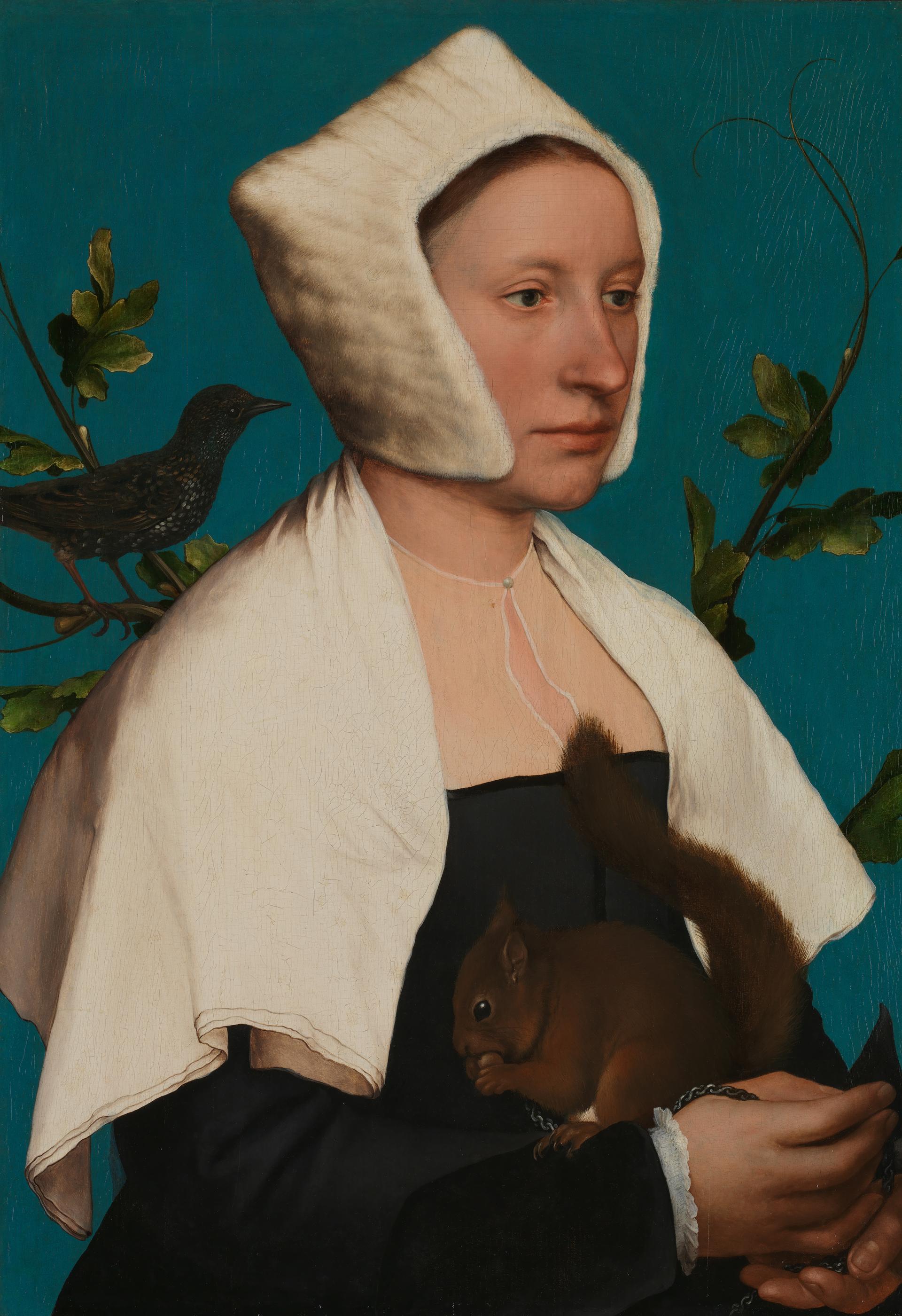A Lady with a Squirrel and a Starling (Anne Lovell?)