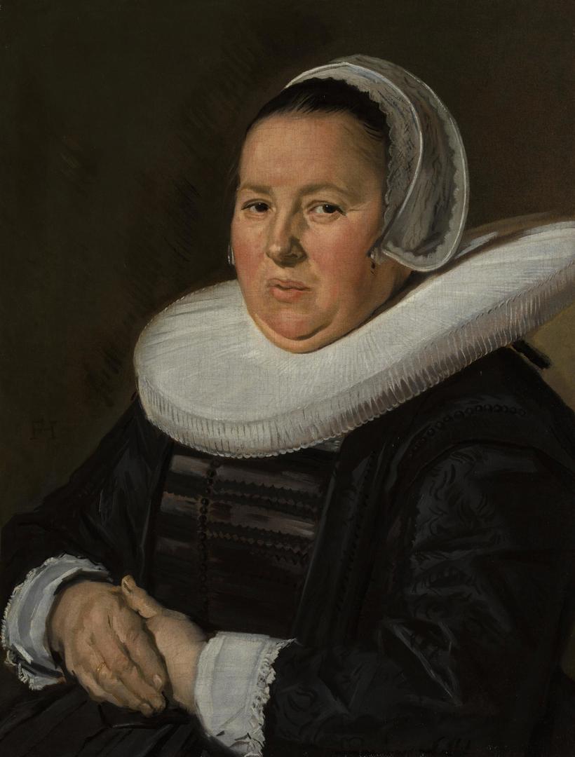Portrait of a Middle-Aged Woman with Hands Folded by Frans Hals