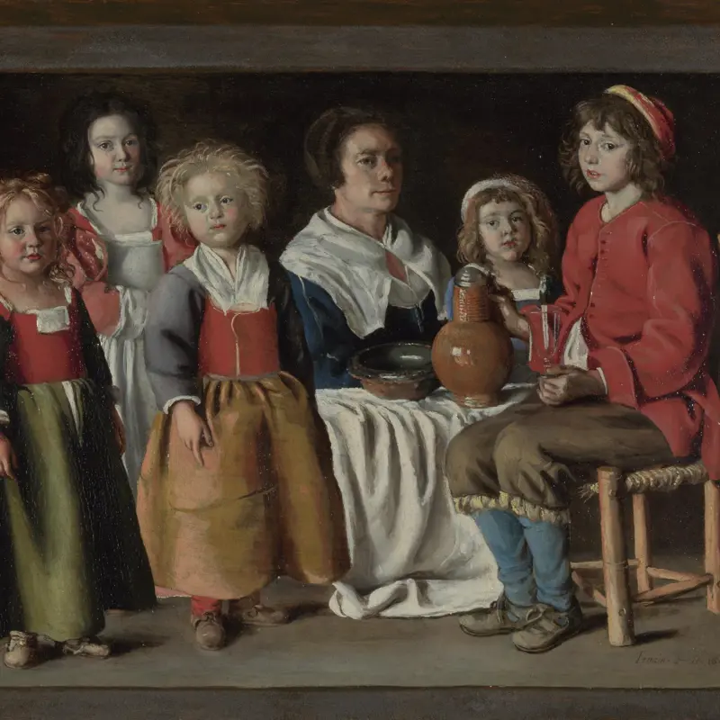 A Woman and Five Children