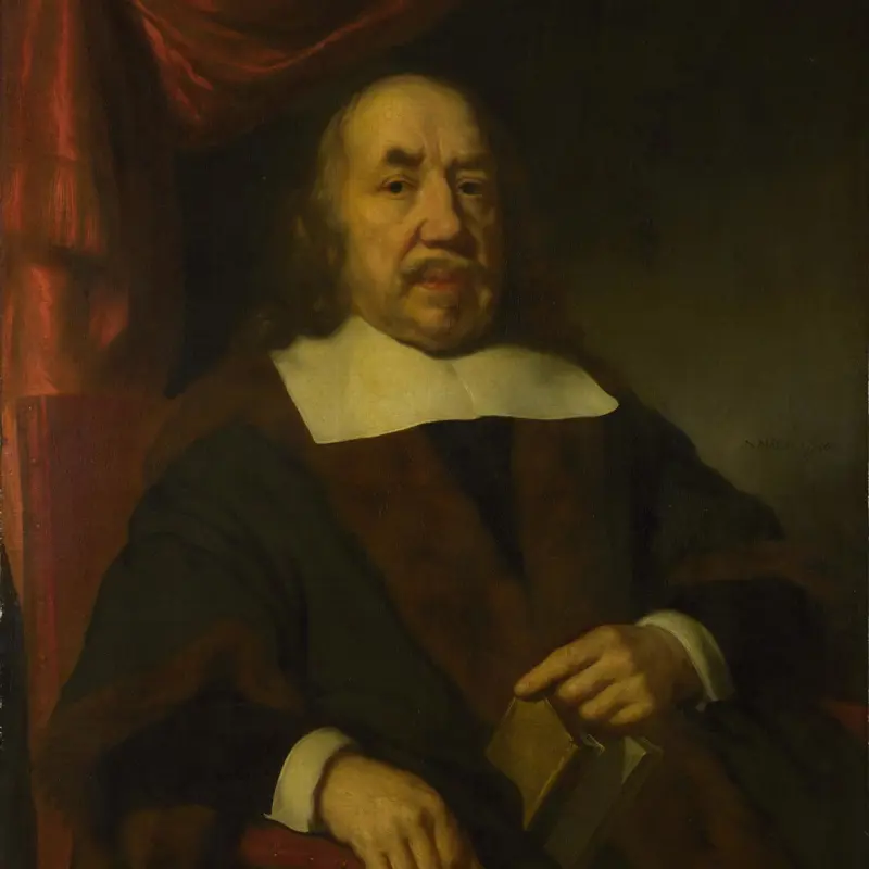 Portrait of an Elderly Man in a Black Robe