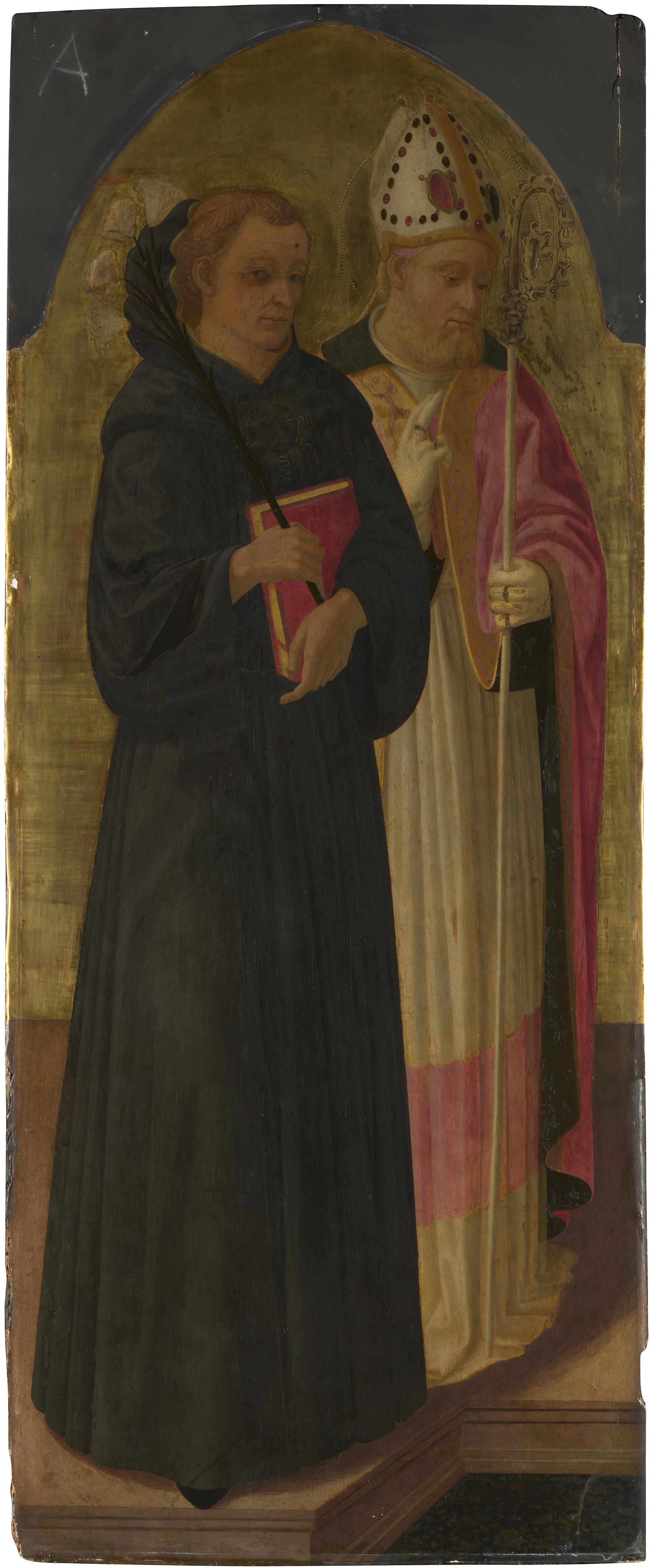 A Bishop Saint and Saint Nicholas of Tolentino