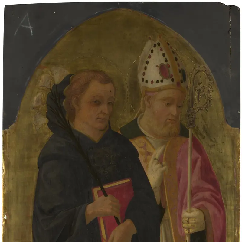 A Bishop Saint and Saint Nicholas of Tolentino
