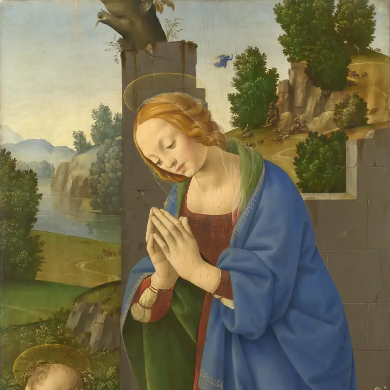 The Virgin adoring the Child
