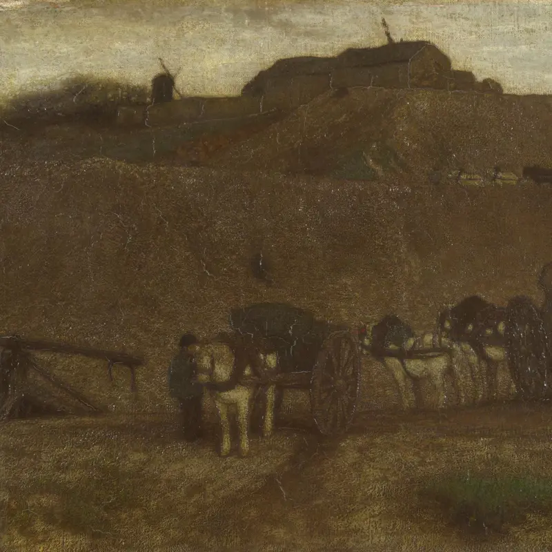 Men unloading Carts, Montmartre