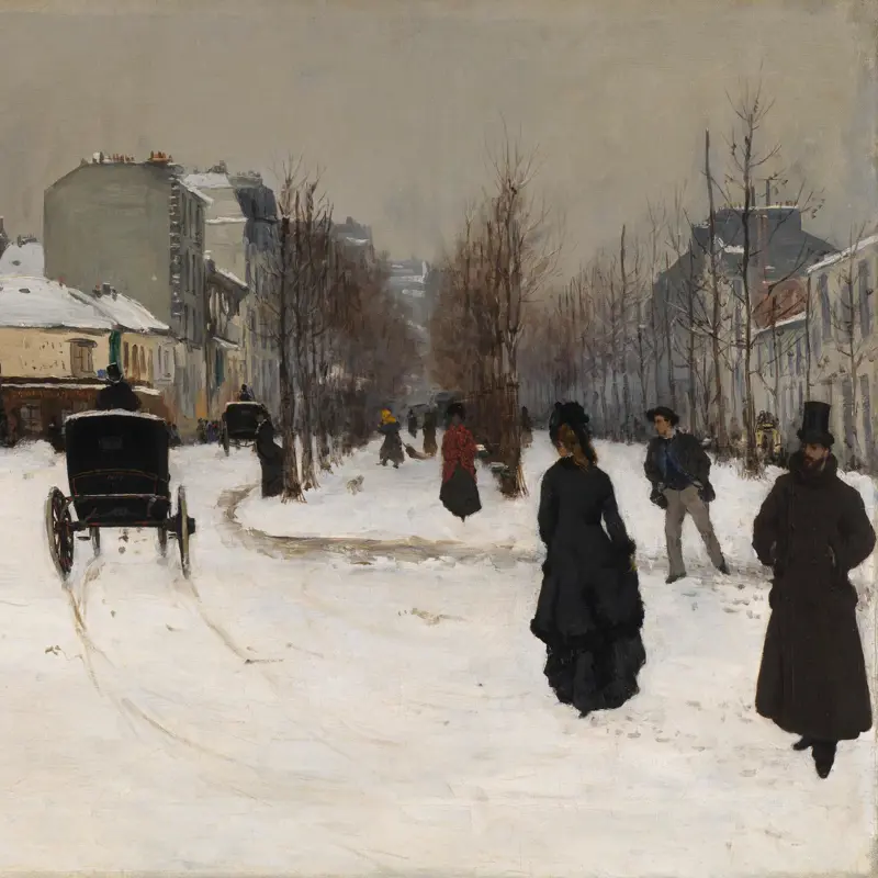 The Boulevard de Clichy under Snow