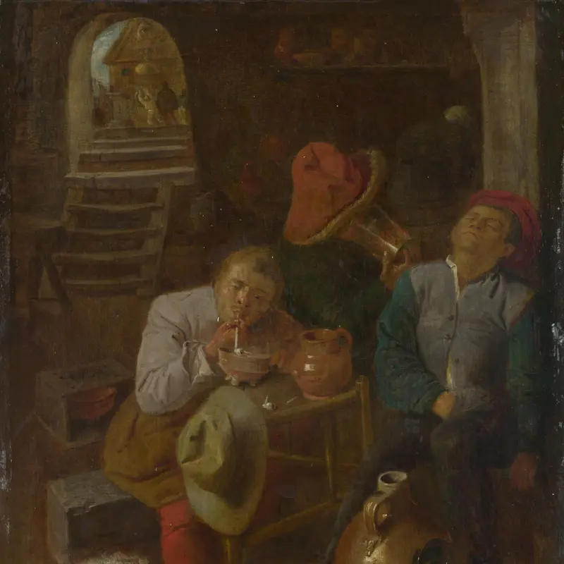 Four Peasants in a Cellar