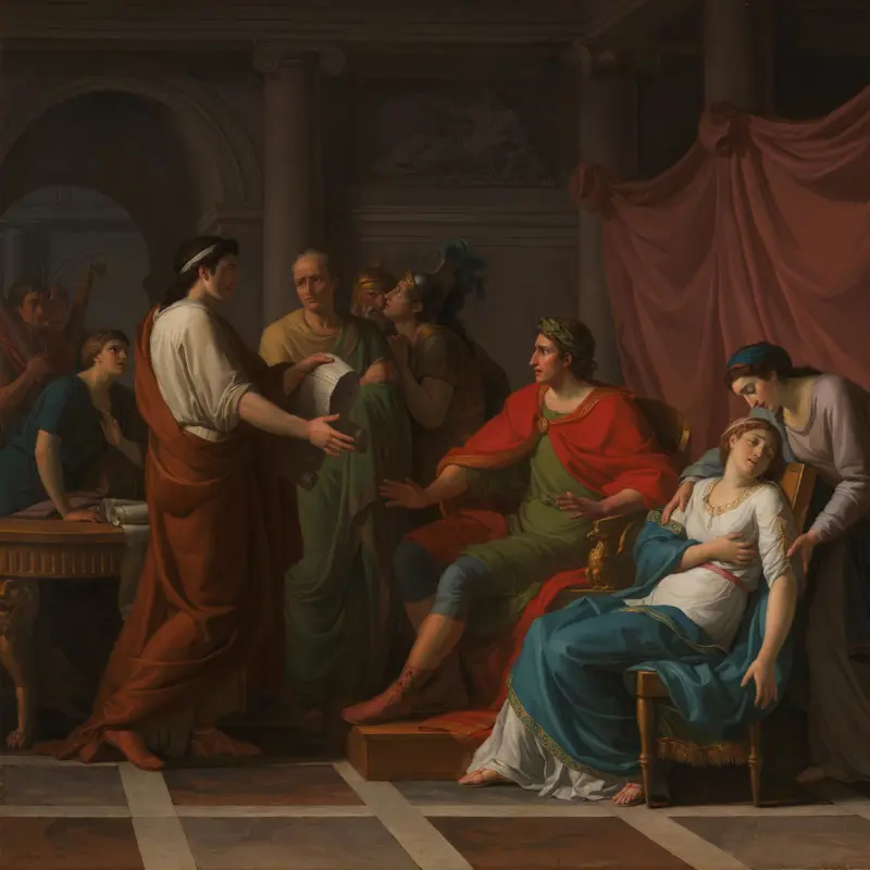 Virgil reading the Aeneid to Augustus and Octavia