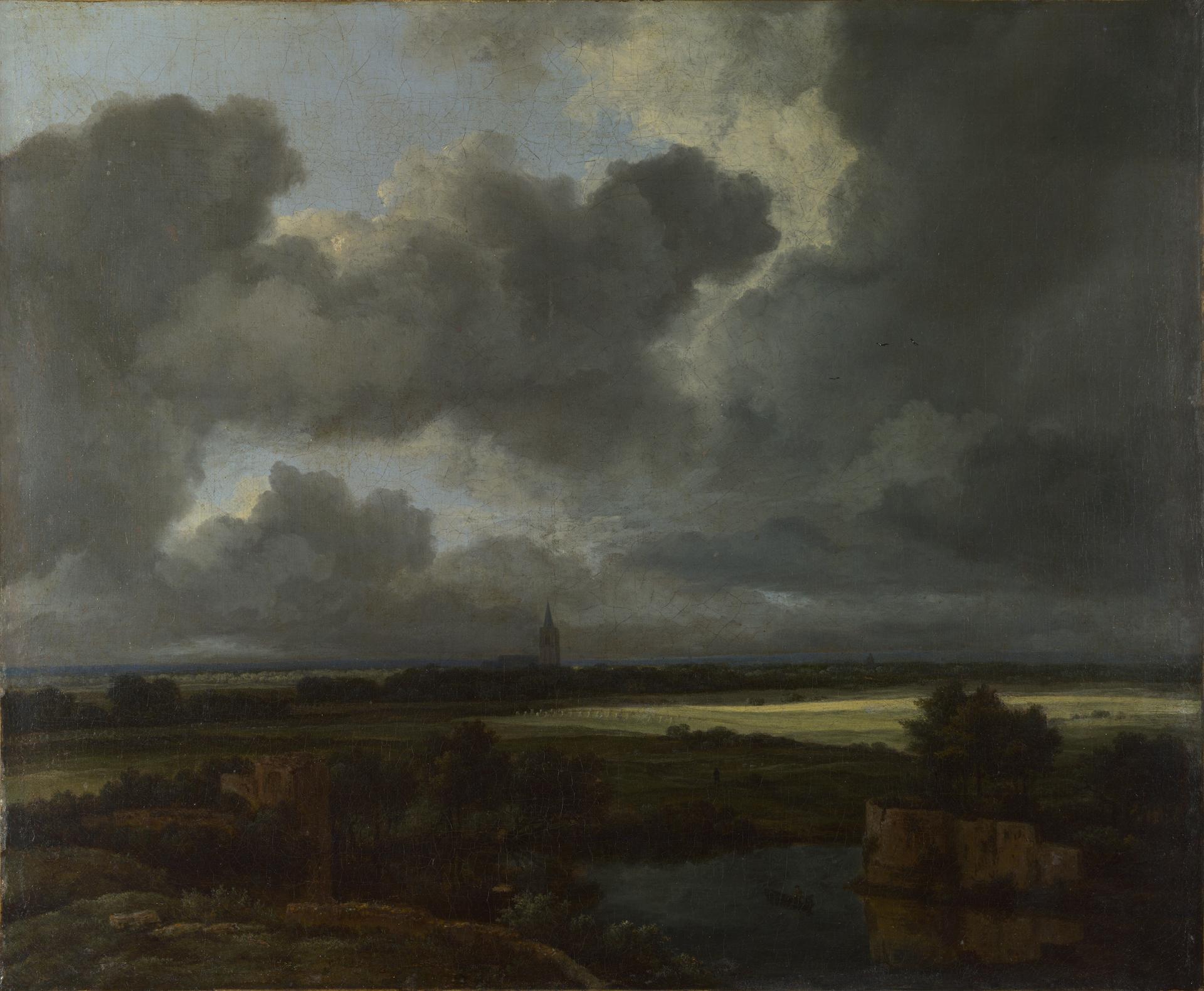 An Extensive Landscape with Ruins