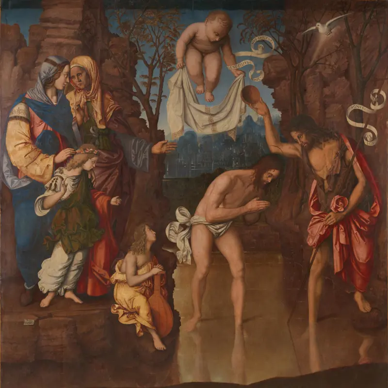 The Visitation with the Baptism of Christ