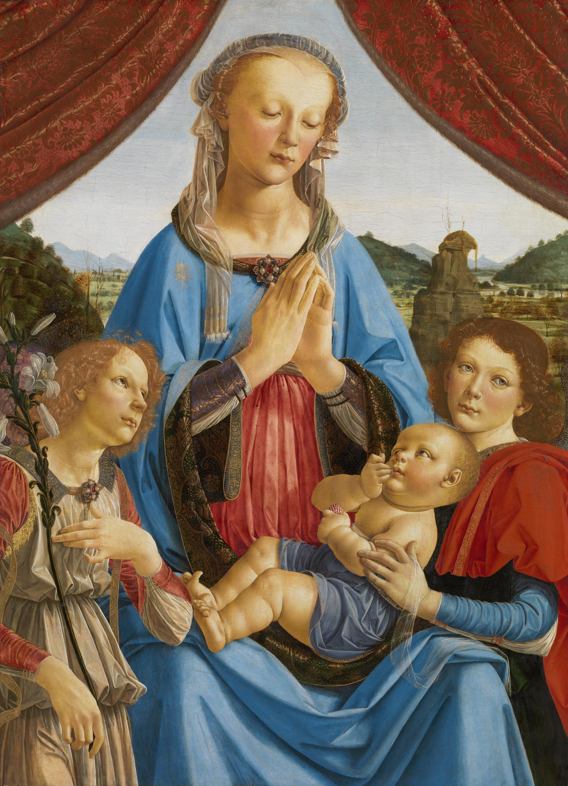 The Virgin and Child with Two Angels