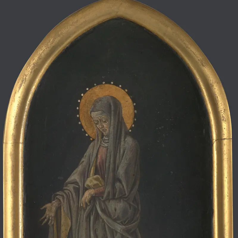 The Virgin: Altarpiece Pinnacle (Left)