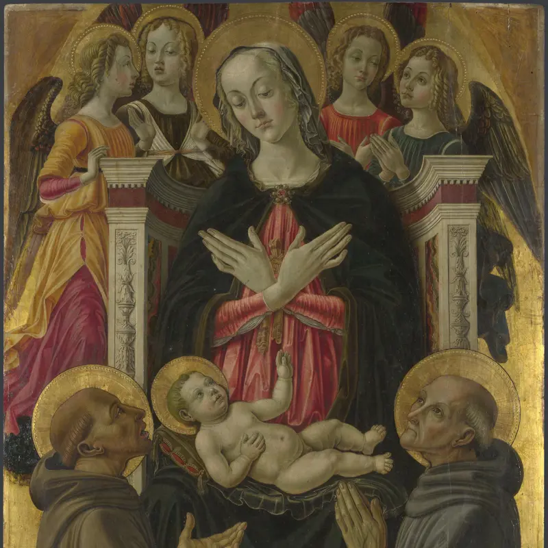 The Virgin and Child with Saints, Angels and a Donor
