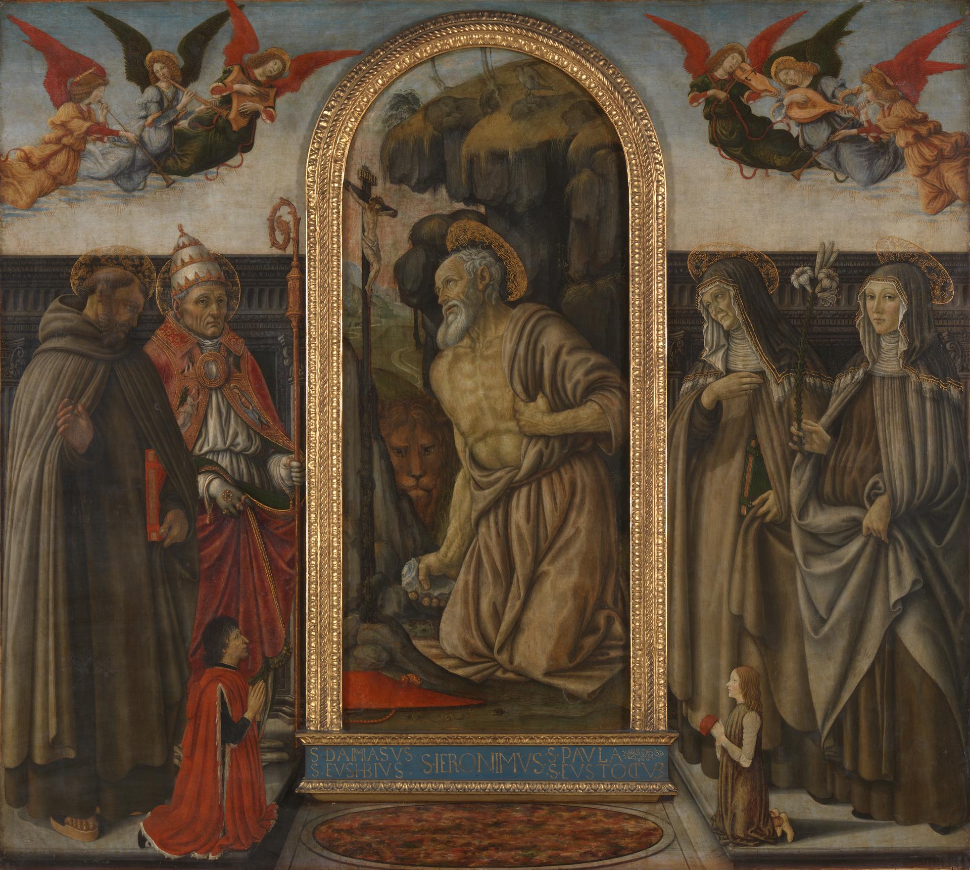 Saint Jerome in Penitence with Saints and Donors
