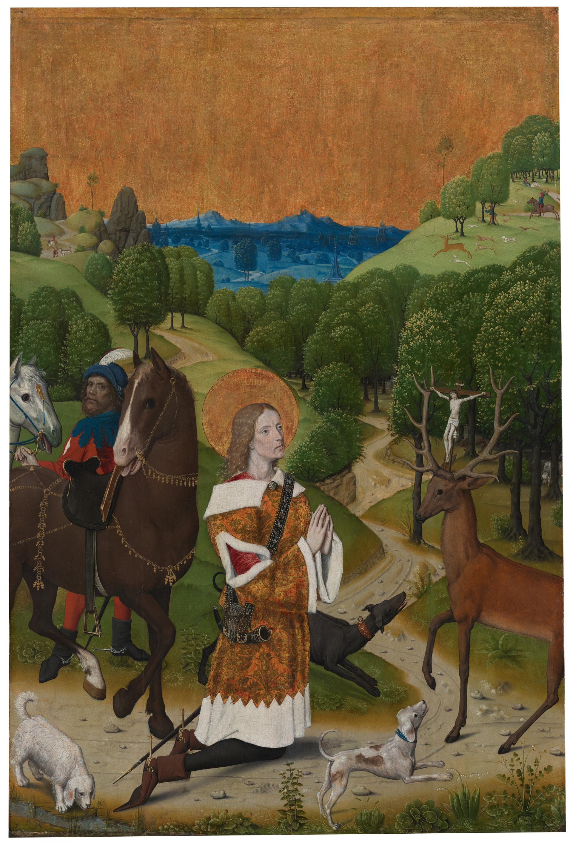 The Conversion of Saint Hubert: Left Hand Shutter