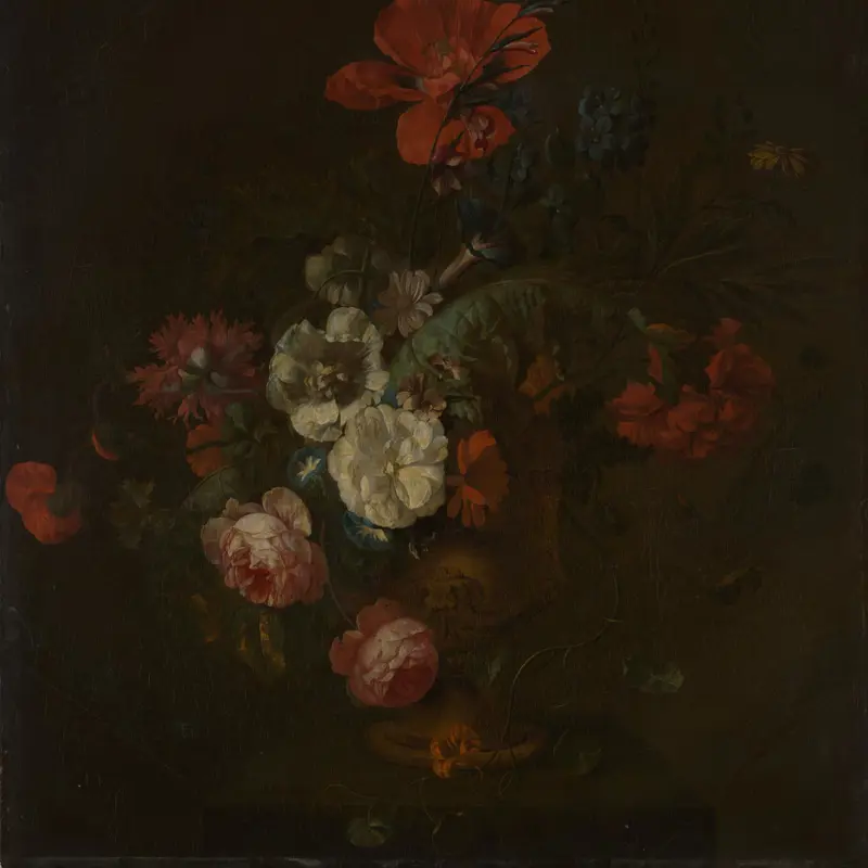 Flowers in a Stone Vase