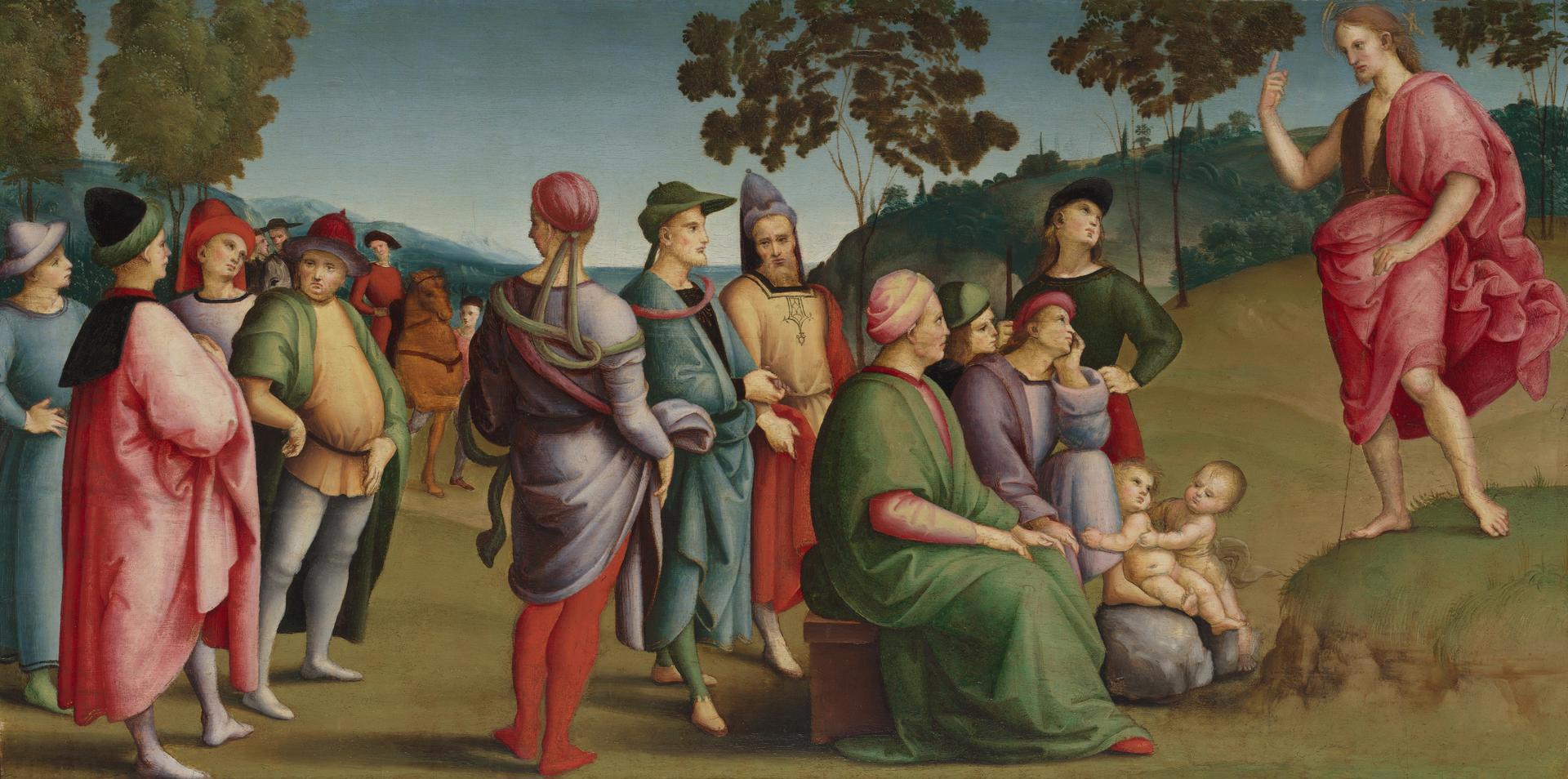 Saint John the Baptist Preaching by Raphael