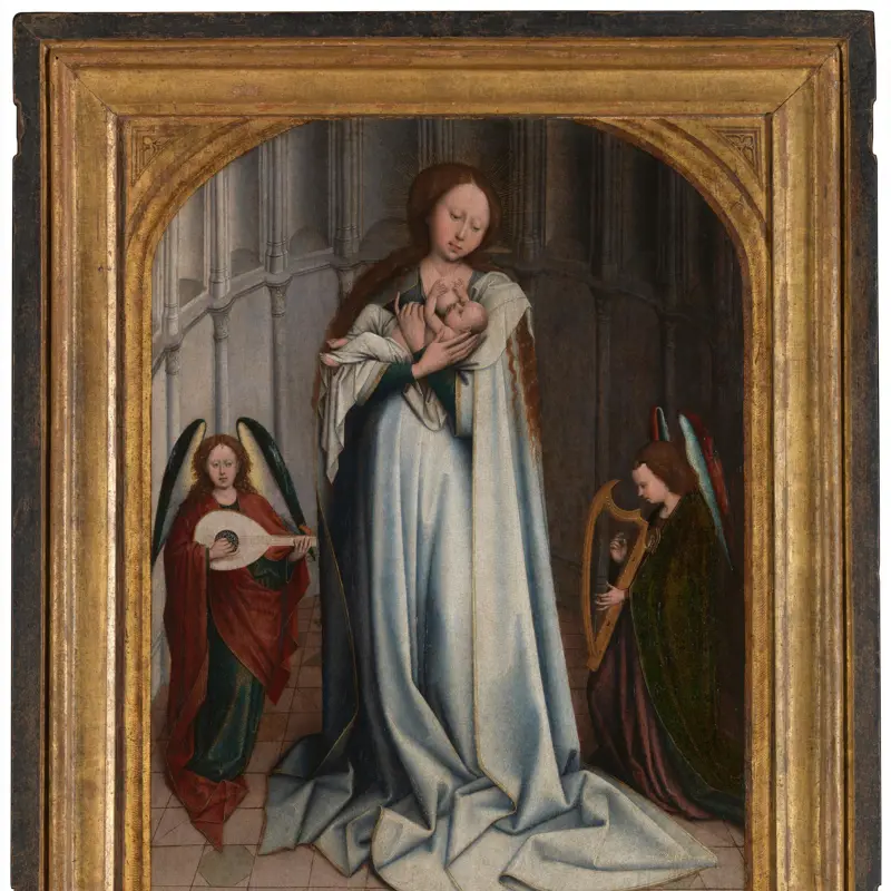 The Virgin and Child in an Apse with Two Angels