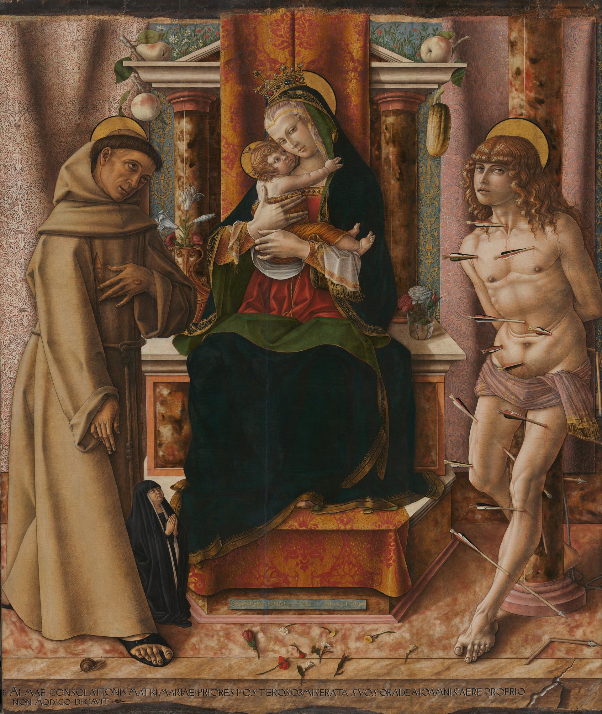 The Virgin and Child with Saints Francis and Sebastian