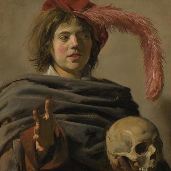 Young Man holding a Skull (Vanitas)