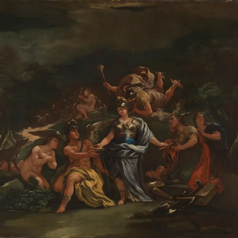 Minerva as Protectress of the Arts and Sciences