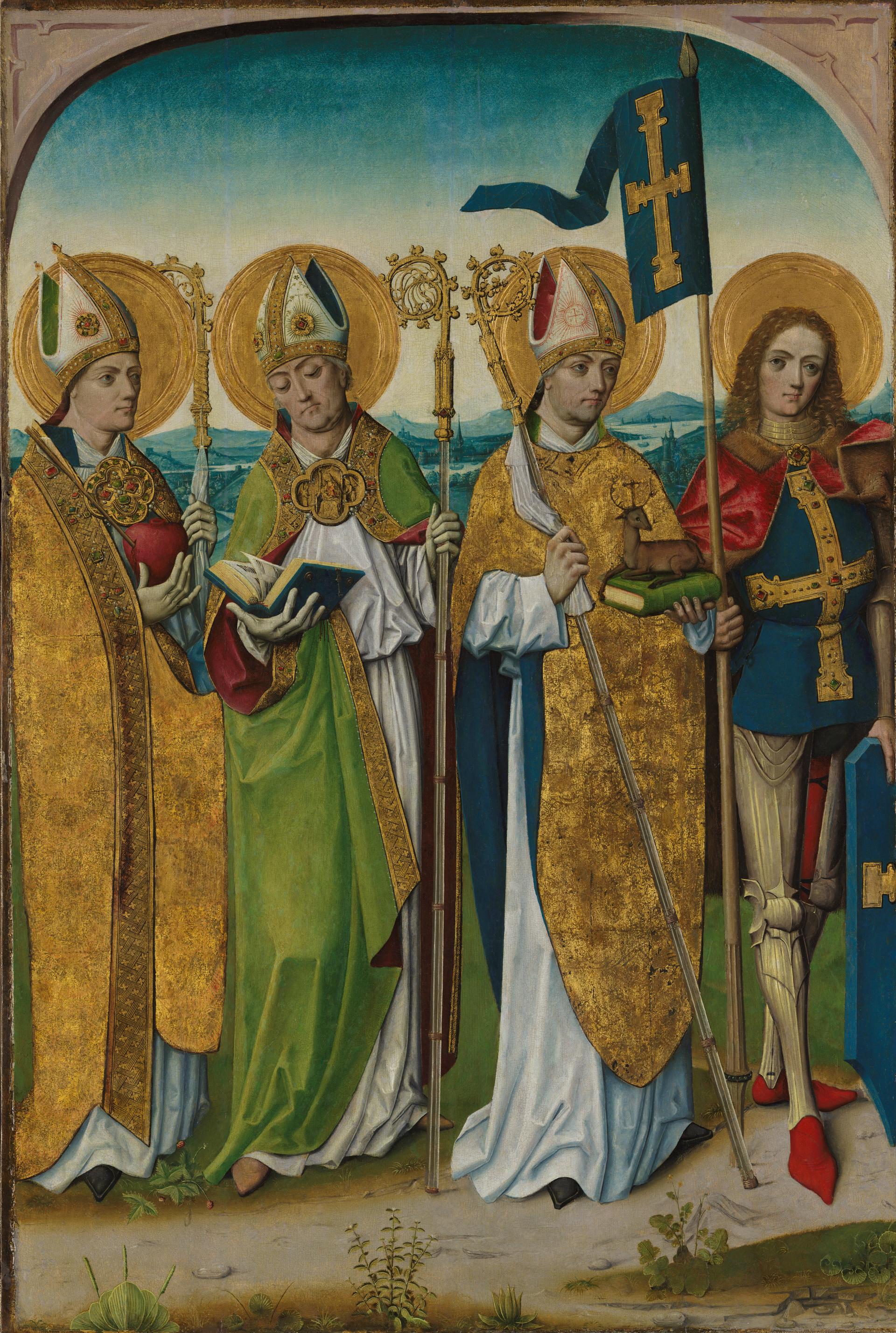 Saints Augustine, Ludger?, Hubert and Gereon? or Maurice?