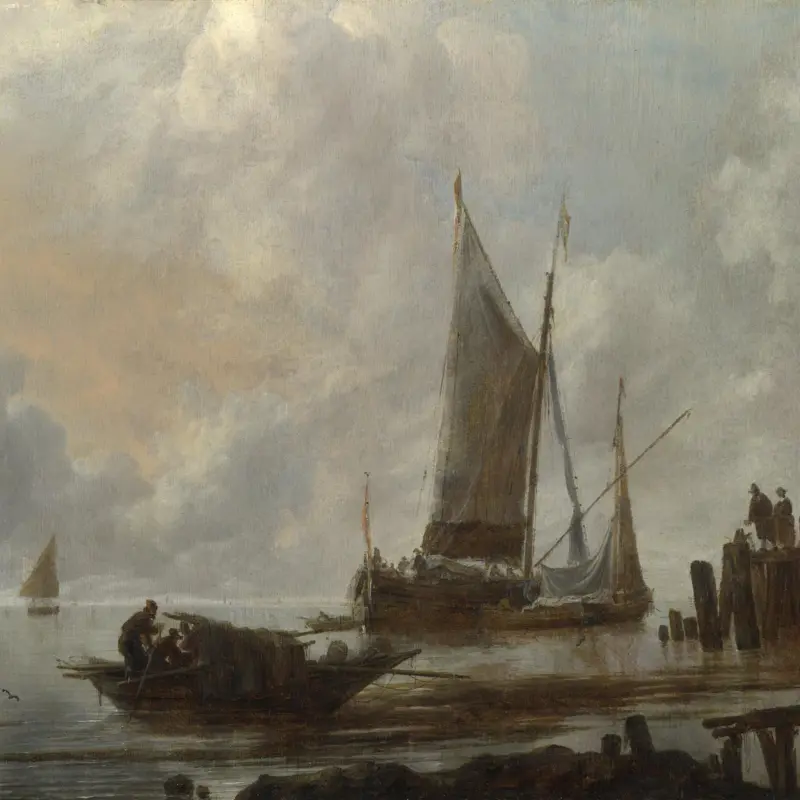 Vessels Moored off a Jetty