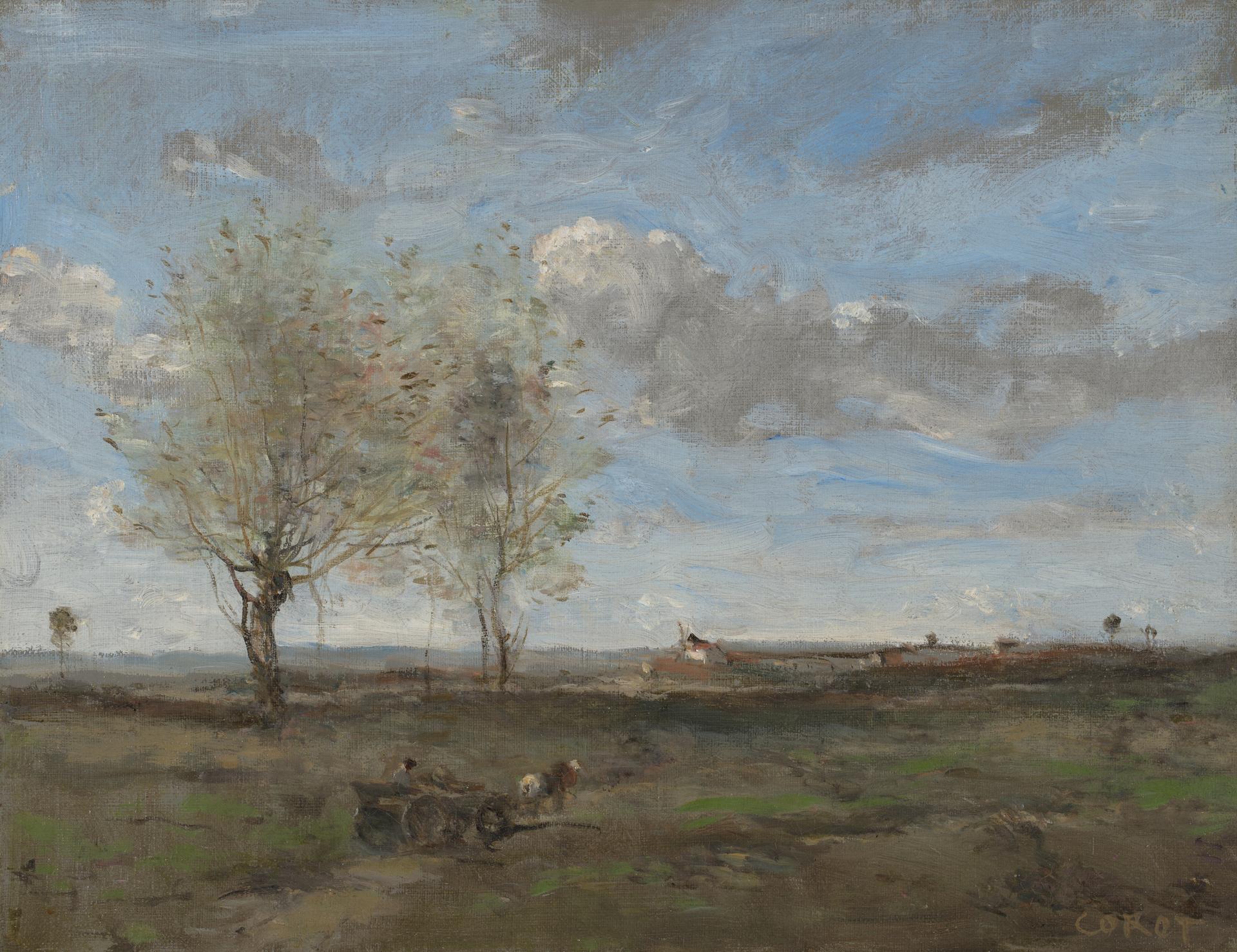 A Wagon in the Plains of Artois