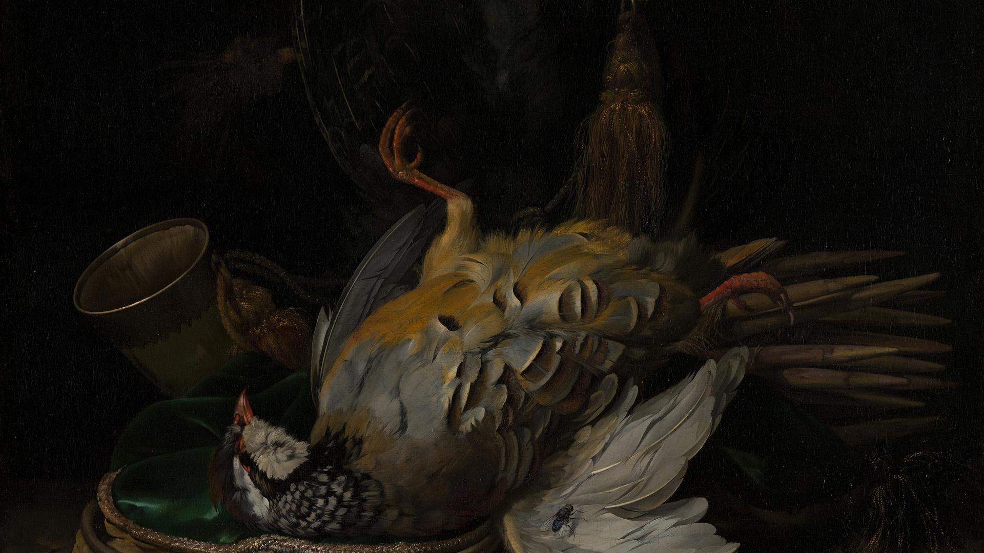 Still Life with Partridges by Willem van Aelst