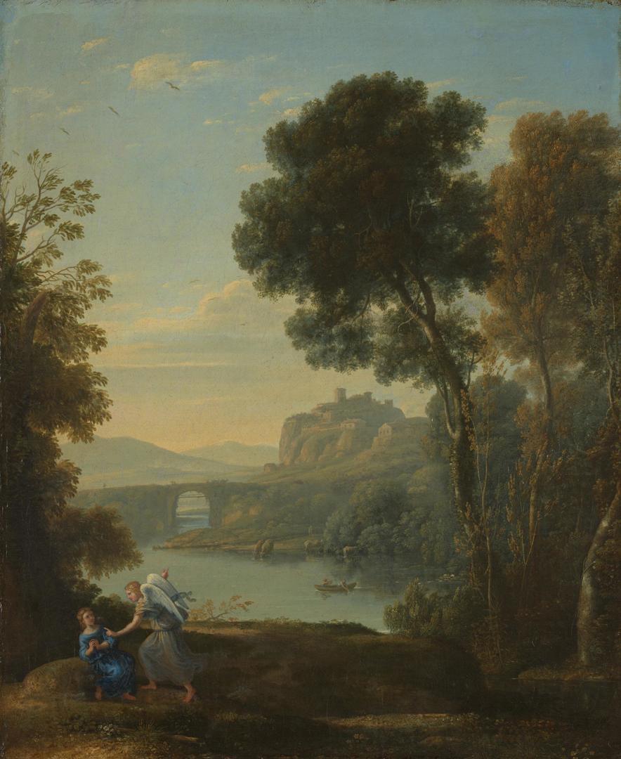 Landscape with Hagar and the Angel by Claude