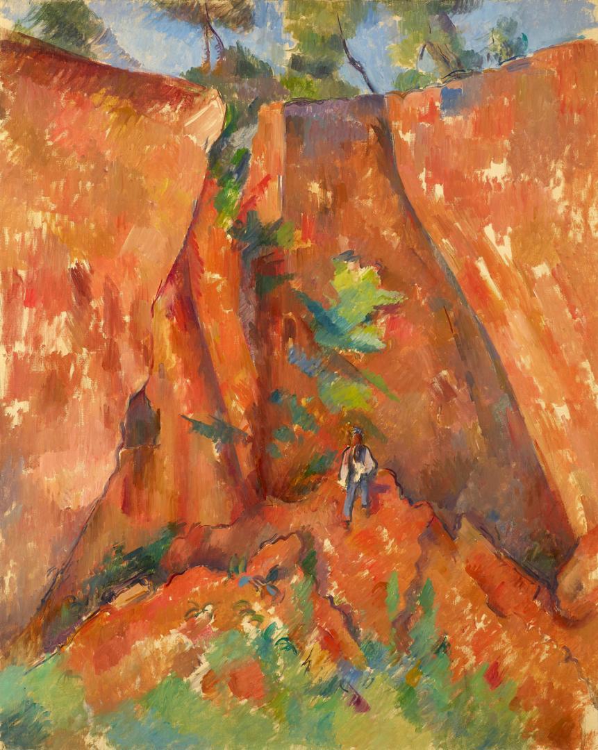 In the Bibémus Quarry by Paul Cezanne