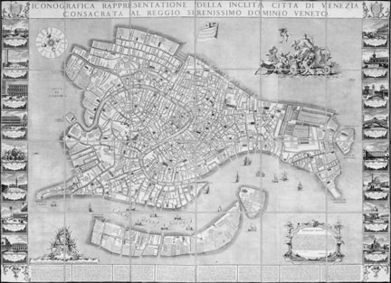 Ludovico Ughi, ‘Map of Venice’, 1729 © akg-images / Cameraphoto