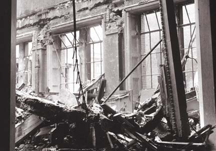 Bombed room - Gallery at War