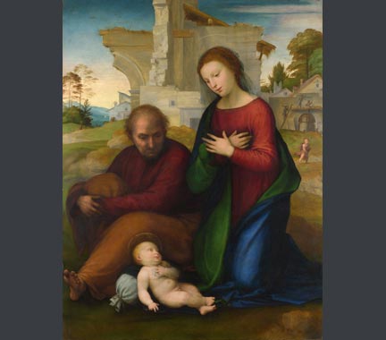 Bartolommeo, 'The Virgin adoring the Child with Saint Joseph', before 1511