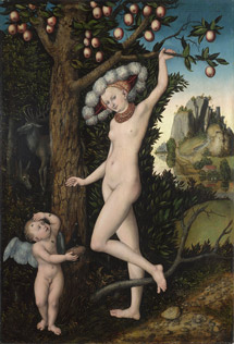 Lucas Cranach the Elder 'Cupid complaining to Venus', about 1525