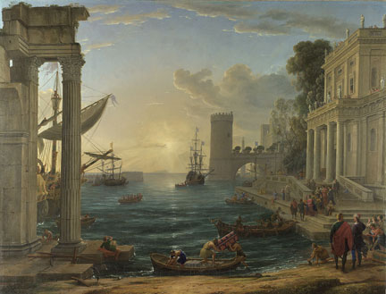 Claude, Seaport with the Embarkation of the Queen of Sheba, 1648